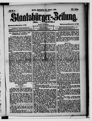 Staatsbürger-Zeitung vom 25.01.1883