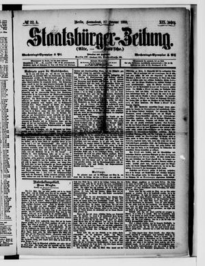 Staatsbürger-Zeitung on Jan 27, 1883