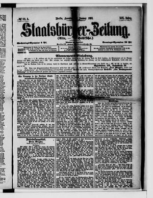 Staatsbürger-Zeitung on Jan 28, 1883