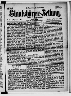 Staatsbürger-Zeitung on Feb 3, 1883