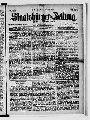 Staatsbürger-Zeitung on Feb 4, 1883
