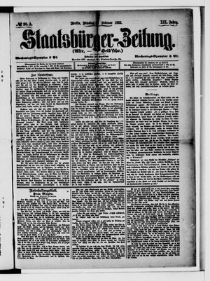 Staatsbürger-Zeitung on Feb 6, 1883