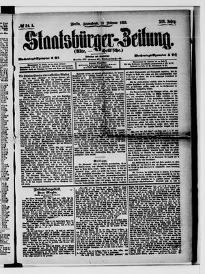 Staatsbürger-Zeitung on Feb 10, 1883