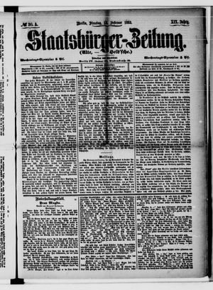 Staatsbürger-Zeitung on Feb 13, 1883