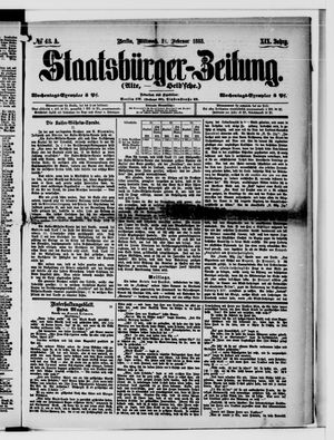 Staatsbürger-Zeitung on Feb 21, 1883