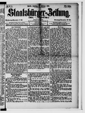 Staatsbürger-Zeitung on Feb 25, 1883