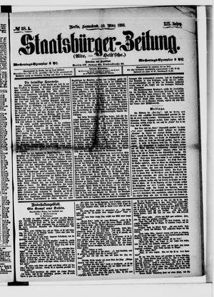 Staatsbürger-Zeitung on Mar 10, 1883