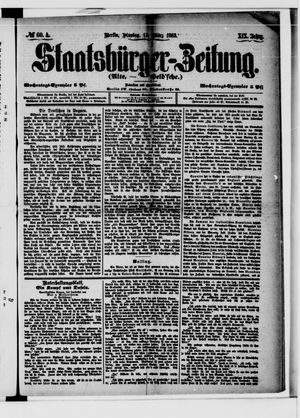 Staatsbürger-Zeitung on Mar 13, 1883