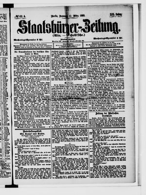 Staatsbürger-Zeitung vom 15.03.1883