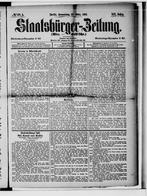 Staatsbürger-Zeitung vom 22.03.1883