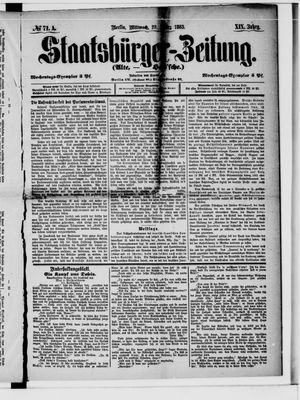 Staatsbürger-Zeitung on Mar 28, 1883
