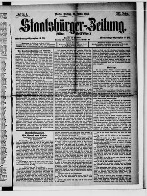 Staatsbürger-Zeitung on Mar 30, 1883