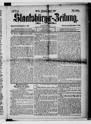 Staatsbürger-Zeitung on Apr 4, 1883