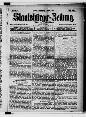 Staatsbürger-Zeitung on Apr 5, 1883