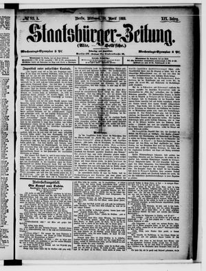 Staatsbürger-Zeitung on Apr 11, 1883