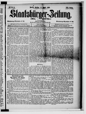 Staatsbürger-Zeitung on Apr 13, 1883