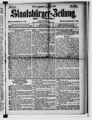 Staatsbürger-Zeitung on Apr 21, 1883