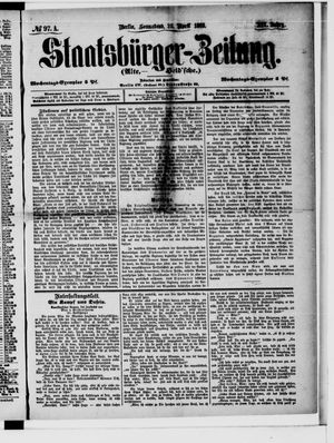 Staatsbürger-Zeitung on Apr 28, 1883
