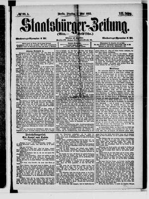 Staatsbürger-Zeitung on May 1, 1883