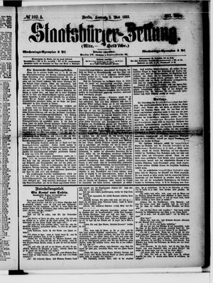 Staatsbürger-Zeitung on May 5, 1883