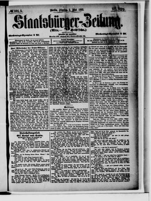 Staatsbürger-Zeitung on May 8, 1883