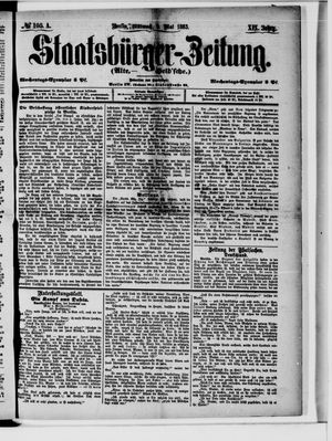 Staatsbürger-Zeitung on May 9, 1883
