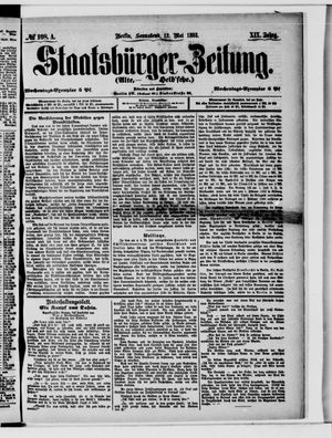 Staatsbürger-Zeitung vom 12.05.1883