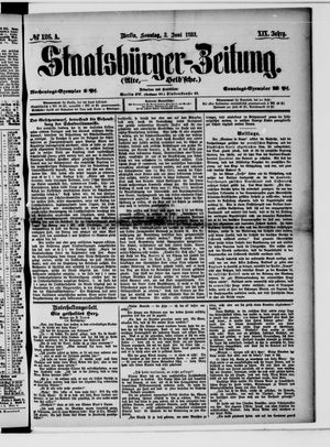 Staatsbürger-Zeitung on Jun 3, 1883