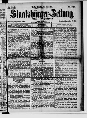 Staatsbürger-Zeitung vom 10.06.1883