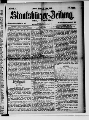 Staatsbürger-Zeitung vom 13.06.1883