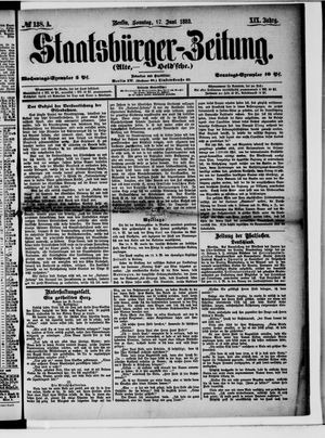 Staatsbürger-Zeitung vom 17.06.1883