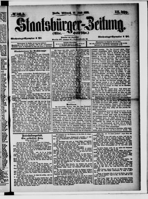Staatsbürger-Zeitung vom 20.06.1883