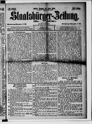 Staatsbürger-Zeitung vom 22.06.1883