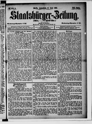 Staatsbürger-Zeitung vom 23.06.1883
