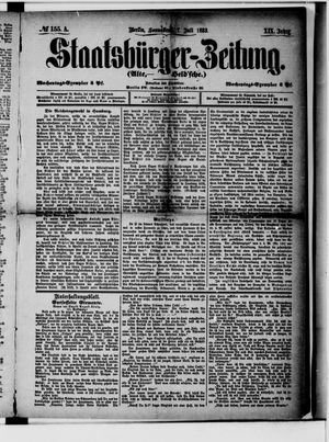 Staatsbürger-Zeitung on Jul 7, 1883