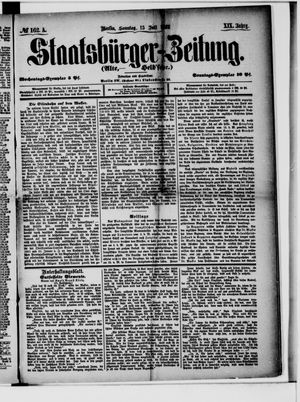 Staatsbürger-Zeitung vom 15.07.1883