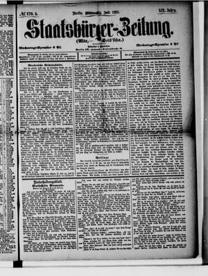 Staatsbürger-Zeitung on Jul 25, 1883