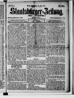 Staatsbürger-Zeitung on Jul 26, 1883