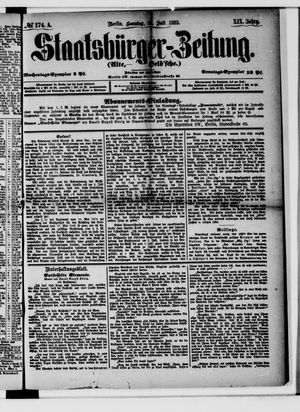 Staatsbürger-Zeitung vom 29.07.1883