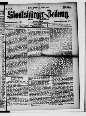 Staatsbürger-Zeitung vom 08.08.1883