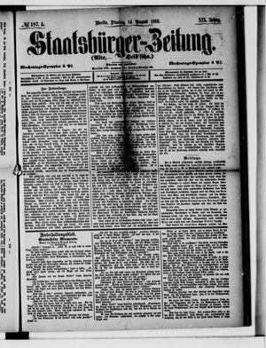 Staatsbürger-Zeitung on Aug 14, 1883