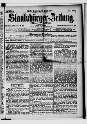 Staatsbürger-Zeitung vom 30.08.1883