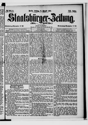 Staatsbürger-Zeitung vom 31.08.1883