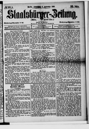 Staatsbürger-Zeitung on Sep 8, 1883