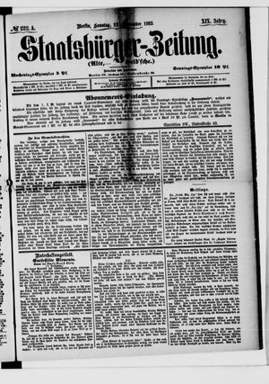 Staatsbürger-Zeitung vom 23.09.1883