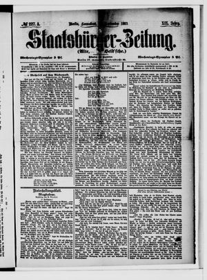 Staatsbürger-Zeitung vom 29.09.1883