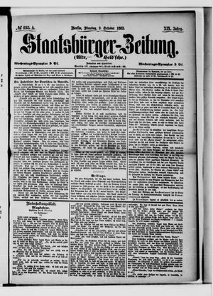 Staatsbürger-Zeitung vom 09.10.1883