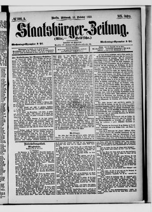 Staatsbürger-Zeitung on Oct 10, 1883