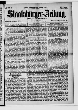 Staatsbürger-Zeitung vom 25.10.1883