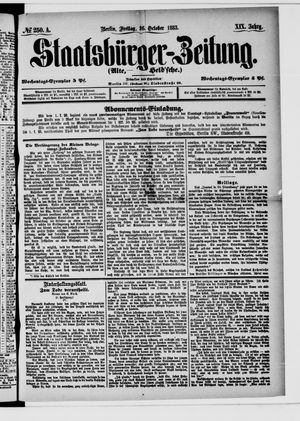 Staatsbürger-Zeitung vom 26.10.1883